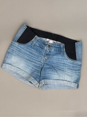 Isabel Maternity by Ingrid & Isabel Light Blue Denim Shorts